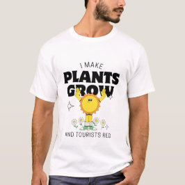 私は植物を赤く育てる Tシャツ