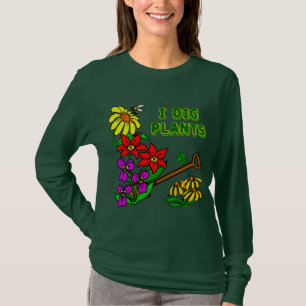 私は植物ガーデナースローガンTシャツを掘る Tシャツ