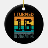 私は検疫で16歳になった セラミックオーナメント (裏面)