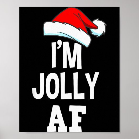 私は楽しいパジャマです クリスマスの大人ナウティーな汗 ポスター (正面)