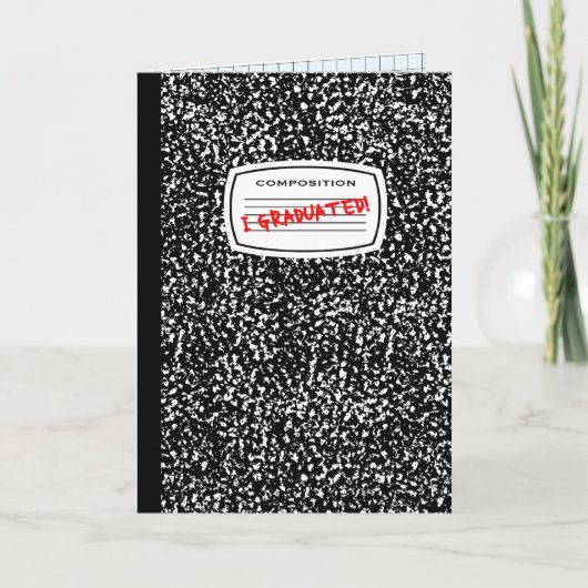 私は構成の本を卒業させました 案内状 (正面)