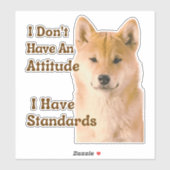 私は標準の芝を持った態度を持っていない シール (シート)