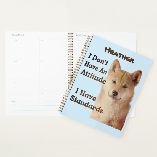 私は標準の芝を持った態度を持っていない プランナー手帳 (ディスプレー)