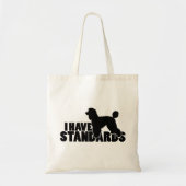 私は標準-標準プードルのシルエットのギア--を有します トートバッグ (正面)