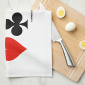 私は橋カードスーツ橋態度を愛します キッチンタオル (四つ折り)