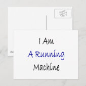 私は機械ランニングです ポストカード (正面/裏面)