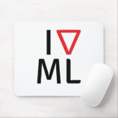 私は機械学ぶことを愛します マウスパッド (マウス)