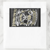 私は機械工のステッカーだ 長方形シール (バッグ)