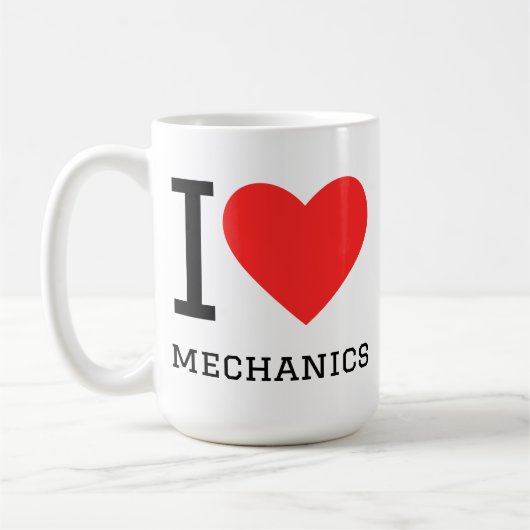 私は機械工学が好き コーヒーマグカップ (左)