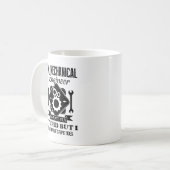 私は機械工学者のマグです コーヒーマグカップ (正面左)