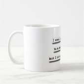 私は機知比べに、…挑戦します コーヒーマグカップ (左)