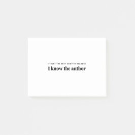 私は次の章を信じるのは、私は作家 ポストイット