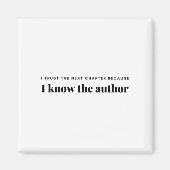 私は次の章を信じるのは、私は作家 マグネット (正面)