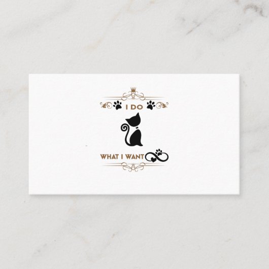 私は欲しい事をする プレイスカード (正面)