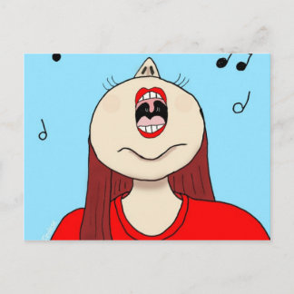 私は歌うのが大好き ポストカード