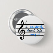 私は歌に任意に破烈します 缶バッジ (正面&裏面)
