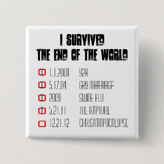 私は歓喜ボタンを生き延びました 缶バッジ