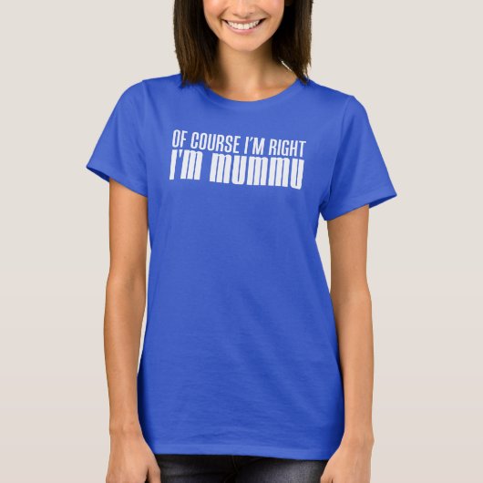 私は正しいです私ですMummuは(暗闇で) Tシャツ (正面)