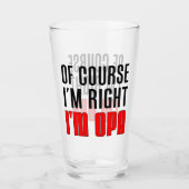 私は正しいです私ですOpaのドイツ人の祖父 タンブラーグラス (正面)