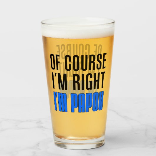 私は正しいです私ですPapouのギリシャ人の祖父 タンブラーグラス (ドリンク正面)