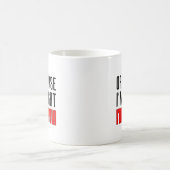 私は正しい私はバブシア コーヒーマグカップ (中央)