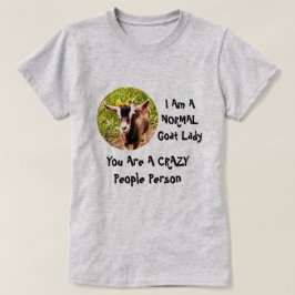 私は正常なヤギの女性です Tシャツ