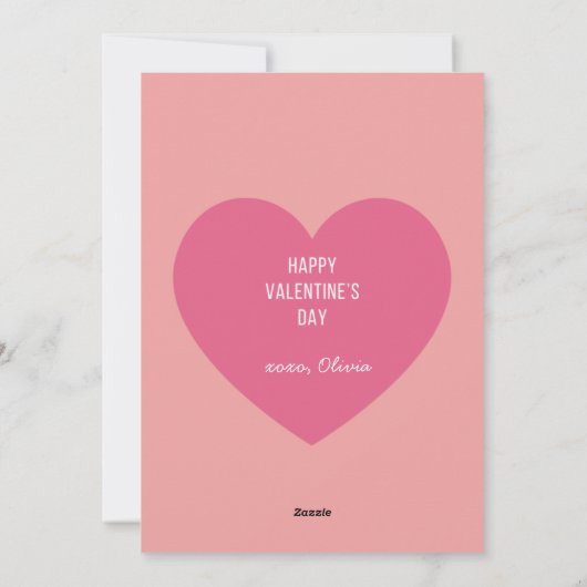 私は正式にあなたを愛するバレンタインカード シーズンカード (裏面)