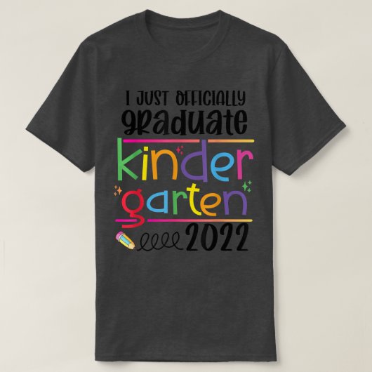 私は正式に幼稚園の子供を卒業した Tシャツ (デザイン正面)