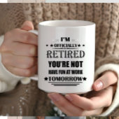 私は正式に退職した退職金おもしろいだ マグカップ
