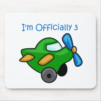 私は正式に3歳、ジェット飛行機 マウスパッド