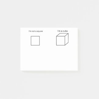 私は正方形ではないです ポストイット