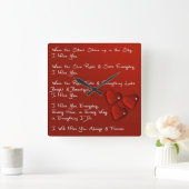 私は正方形の柱時計を恋しく思います スクエア壁時計 (ホーム)