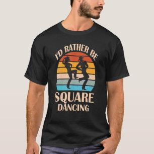 私は正方形の踊りカントリーミュージックカウギルになりたい Tシャツ