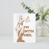 私は正義の抗議ポストカードを持っている ポストカード (スタンド正面)