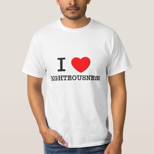 私は正義を愛します Tシャツ (正面)