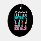 私は歩いてネイルサロンへ セラミックオーナメント (右)