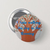 私は歩くの犬が夕べで嫌い。 缶バッジ (正面&裏面)