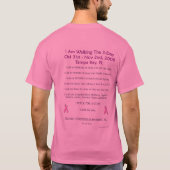 私は歩くタンパベイ2です Tシャツ (裏面)