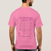 私は歩くフィラデルヒィアです Tシャツ (裏面)