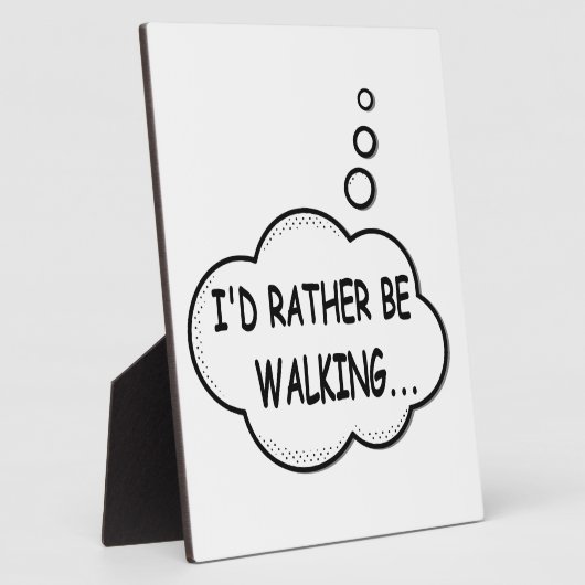 私は歩く フォトプラーク (側面)