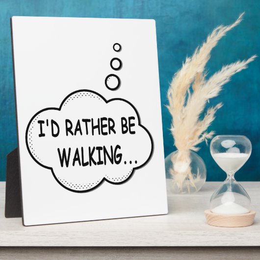 私は歩く フォトプラーク (側面)