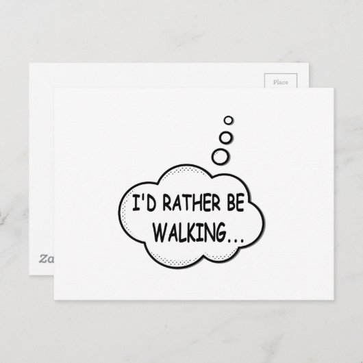 私は歩く ポストカード (正面/裏面)