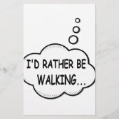 私は歩く 便箋 (正面)