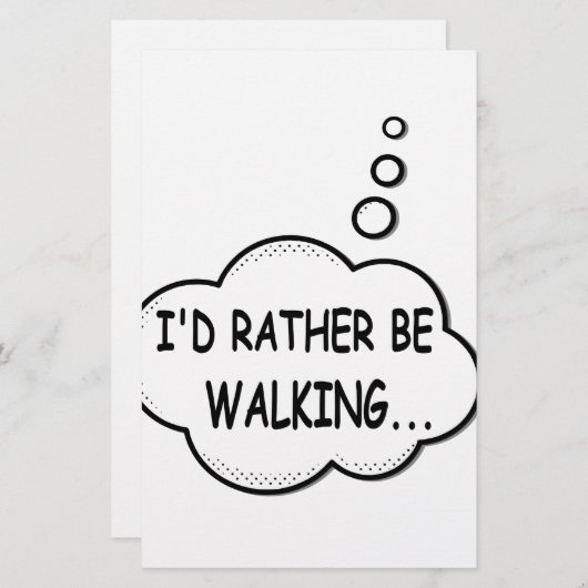 私は歩く 便箋 (正面/裏面)