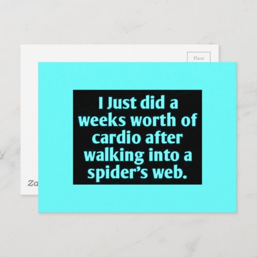 私は歩くIの後に何週間分も心臓病をした ポストカード (正面/裏面)