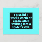 私は歩くIの後に何週間分も心臓病をした ポストカード (正面)