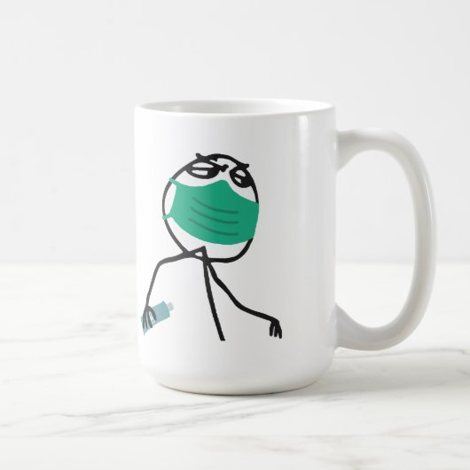 私は歯医者です コーヒーマグカップ (右)