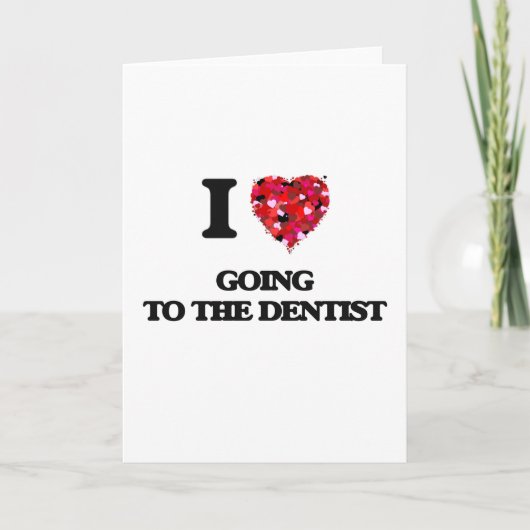 私は歯医者に行くのが大好きだ カード (正面)