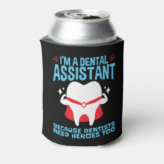 私は歯科アシスタントの歯科医がヒーローを必要 缶クーラー (缶裏面)