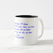 私は歯科矯正医です ツートーンマグカップ (正面右)